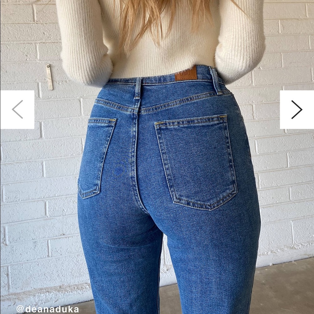 BDG high waisted longline girlfriend jeans